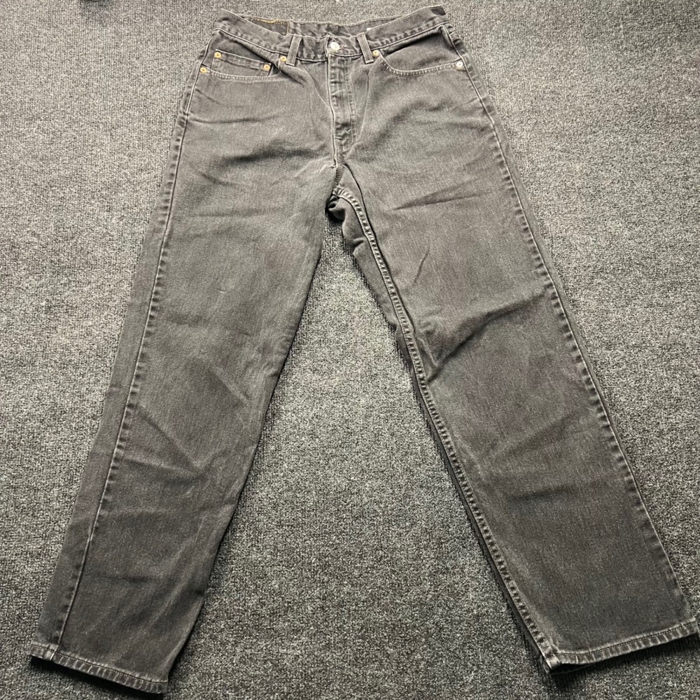 Vintage Levis 550 Relaxed Fit Black Jeans Mens W34 L32 Made in USA 00550-0260